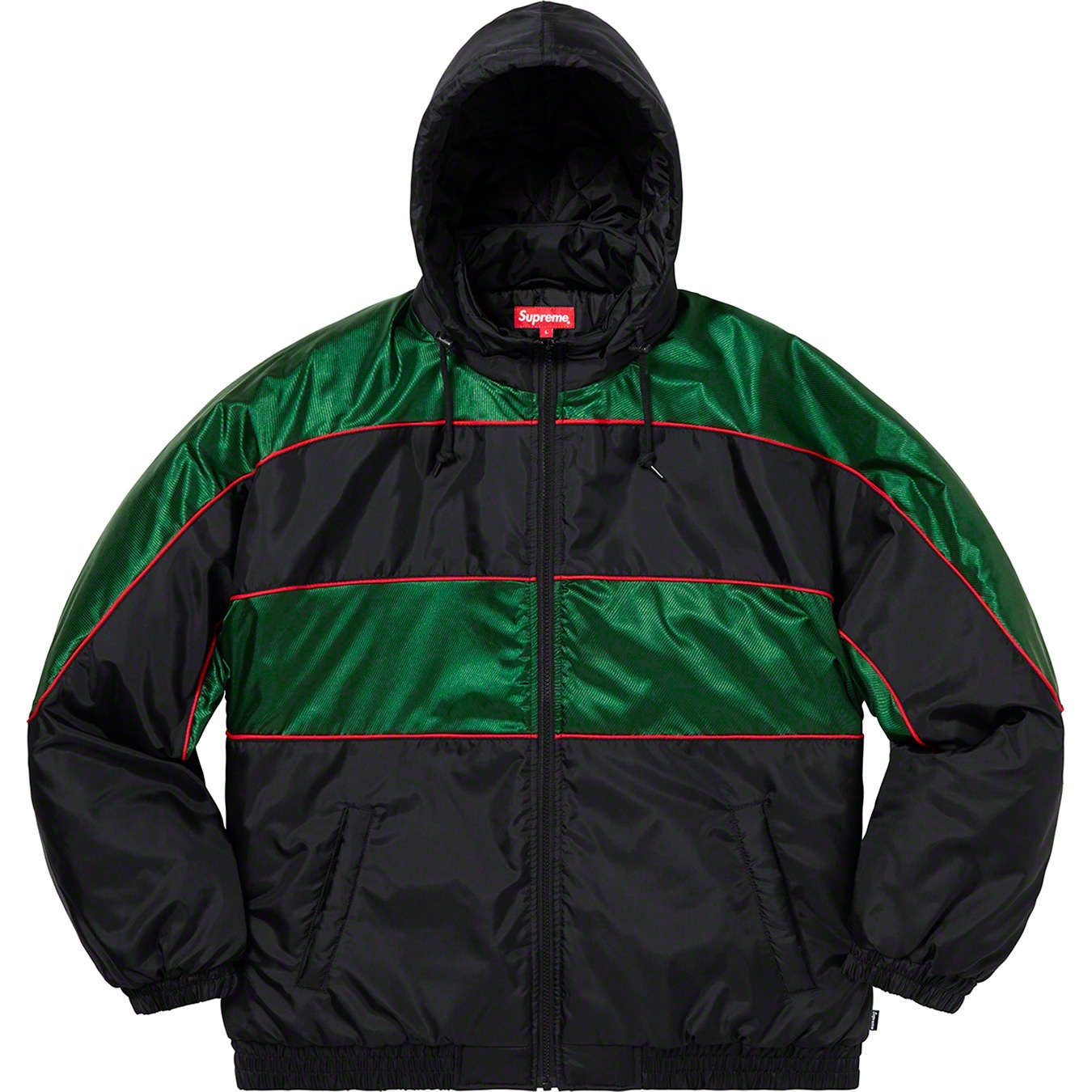 Sports Piping Puffy Jacket view 4